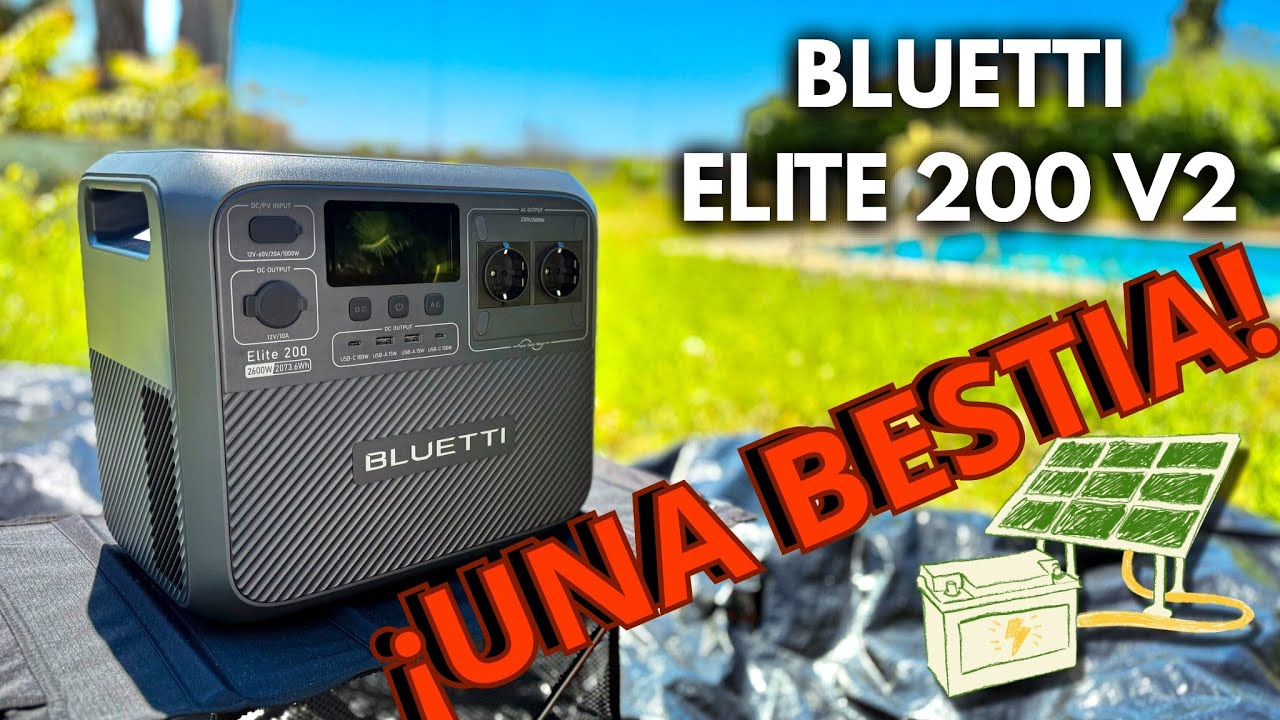 ⚡REVIEW BLUETTI ELITE 200 V2 🔋 🔥POTENCIA EXTREMA PARA APAGONES🔥 #bluetti #elite200v2 #generadorsolar