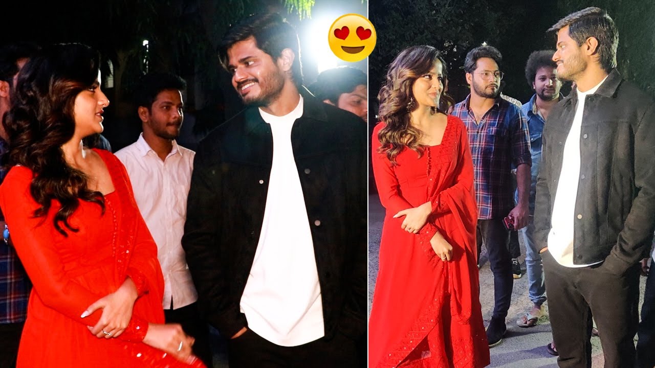 Vaishnavi Chaitanya and Anand Devarakonda Exclusive Visuals @ Baby Movie Teaser Launch | FilmyLooks