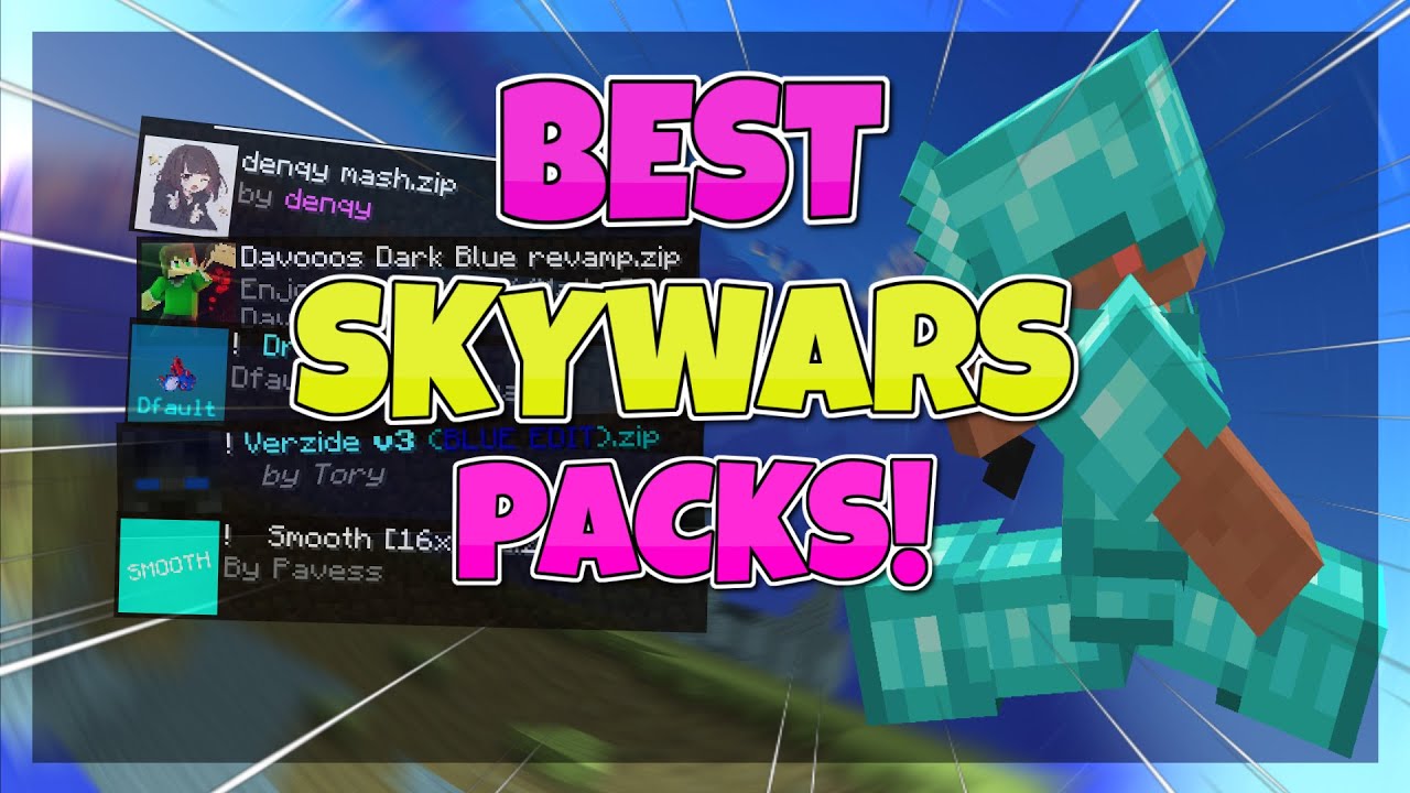Top 5 BEST SKYWARS Texture Packs!