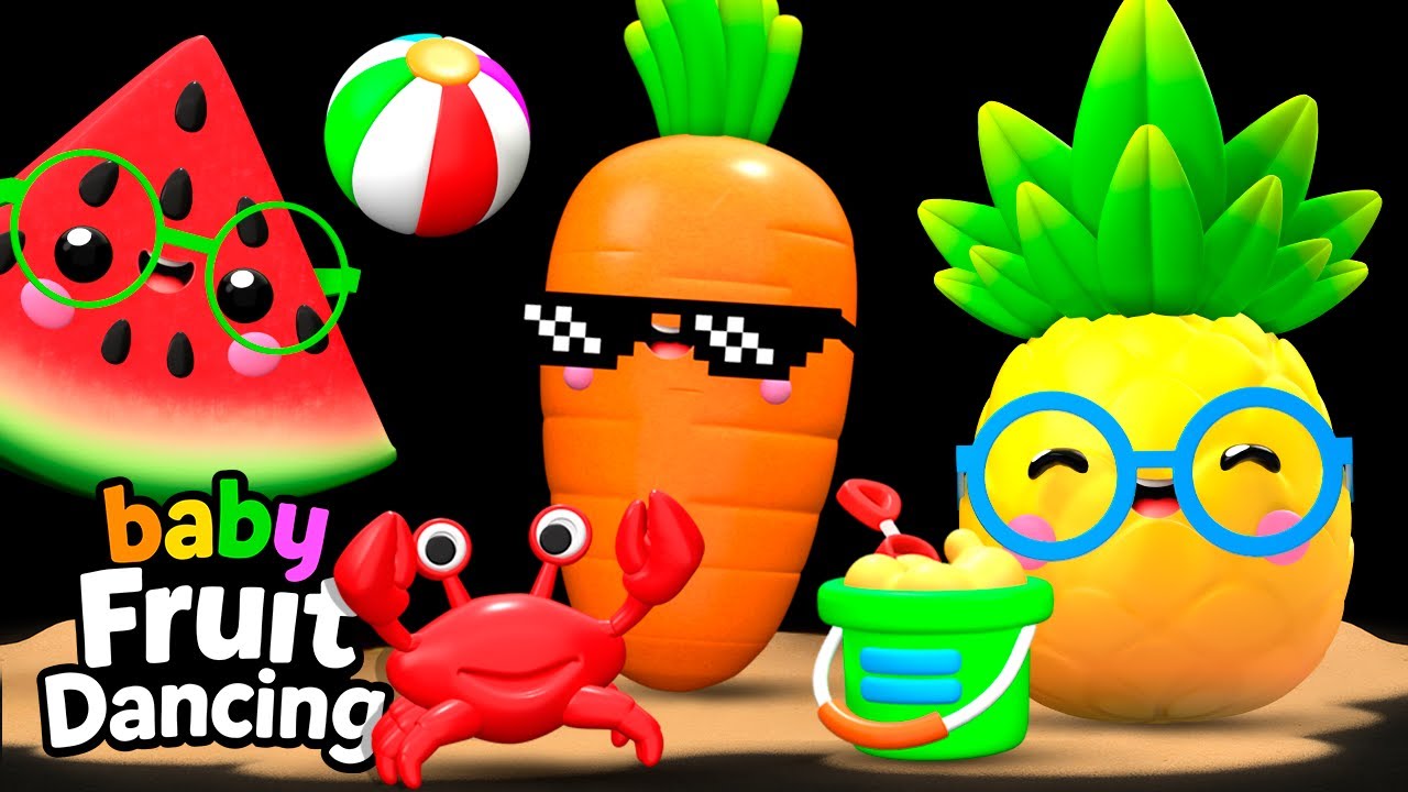 Baby Fruit Dancing Welcome Summer 🌞🍉🌼 | Low Stimulation Sensory Video for Babies