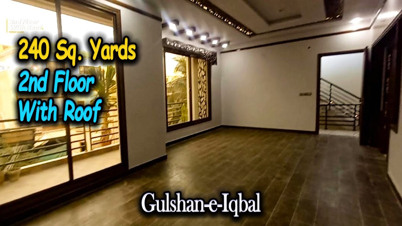 Spacious 3-Bed Dream Home in Gulshan-e-Iqbal 240 Sq Yd | 2nd Floor with Roof I Block 1 | For Sale