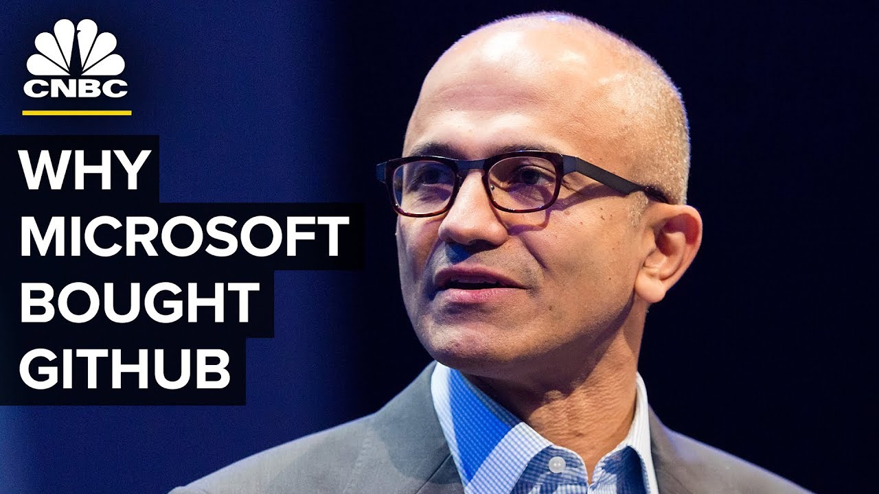 Сатья Наделла обсуждает приобретение GitHub компанией Microsoft.