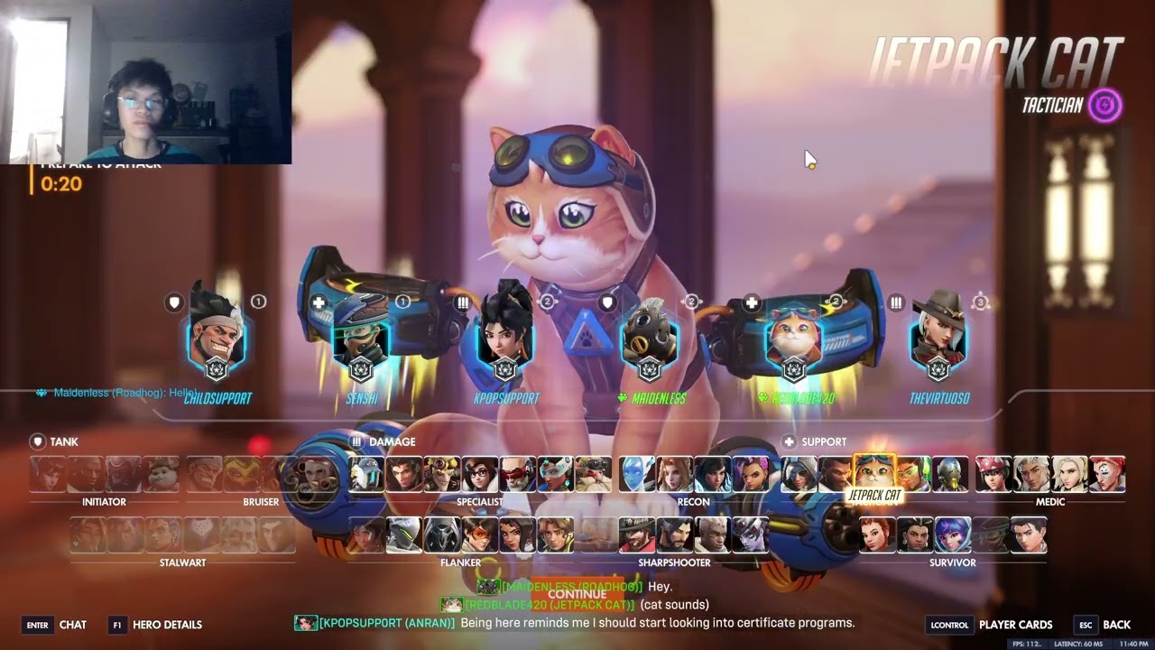 Cat gameplay (emmisary from hell) | Overwatch VOD