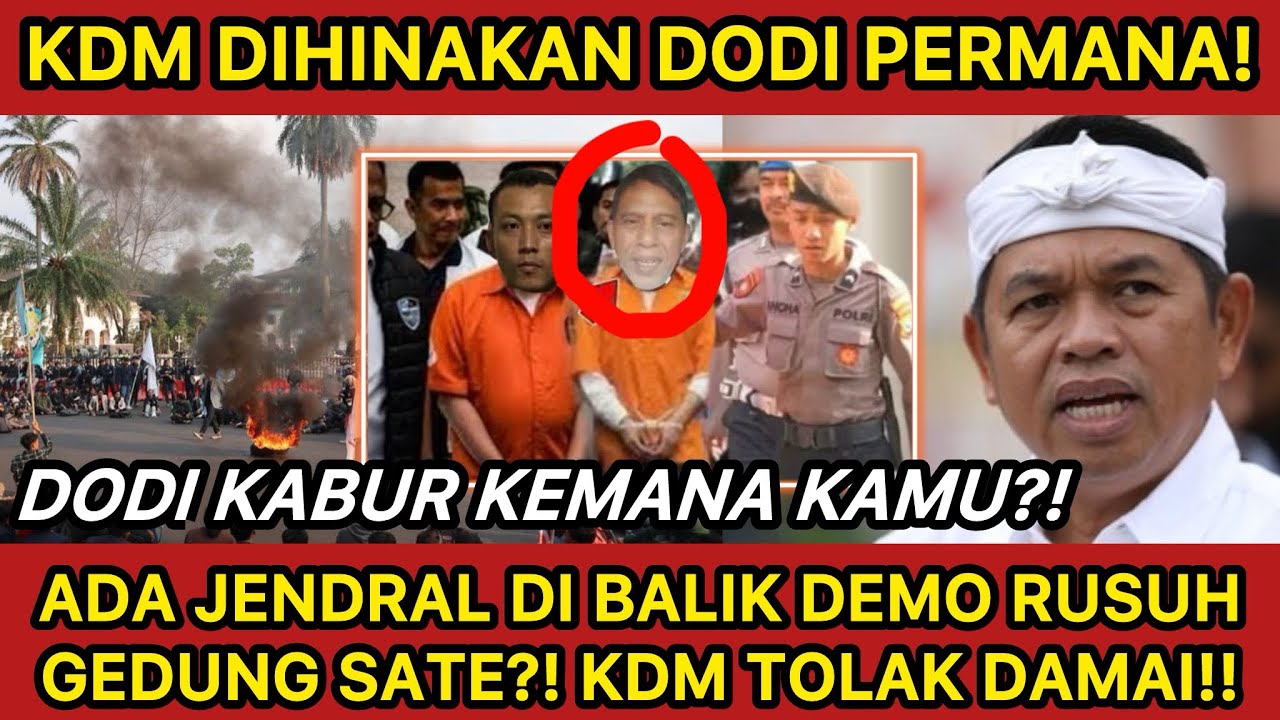 DEMO RUSUH JABAR BERUJUNG DODI DIBURU?! KDM TOLAK DAMAI USAI DIBILANG MUNDUR?! WARGA JABAR GERAM!