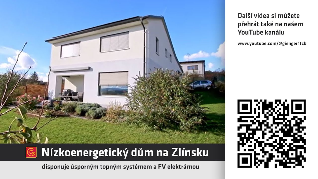 Nízkoenergetický dům na Zlínsku disponuje úsporným topným systémem a fotovoltaickou elektrárnou