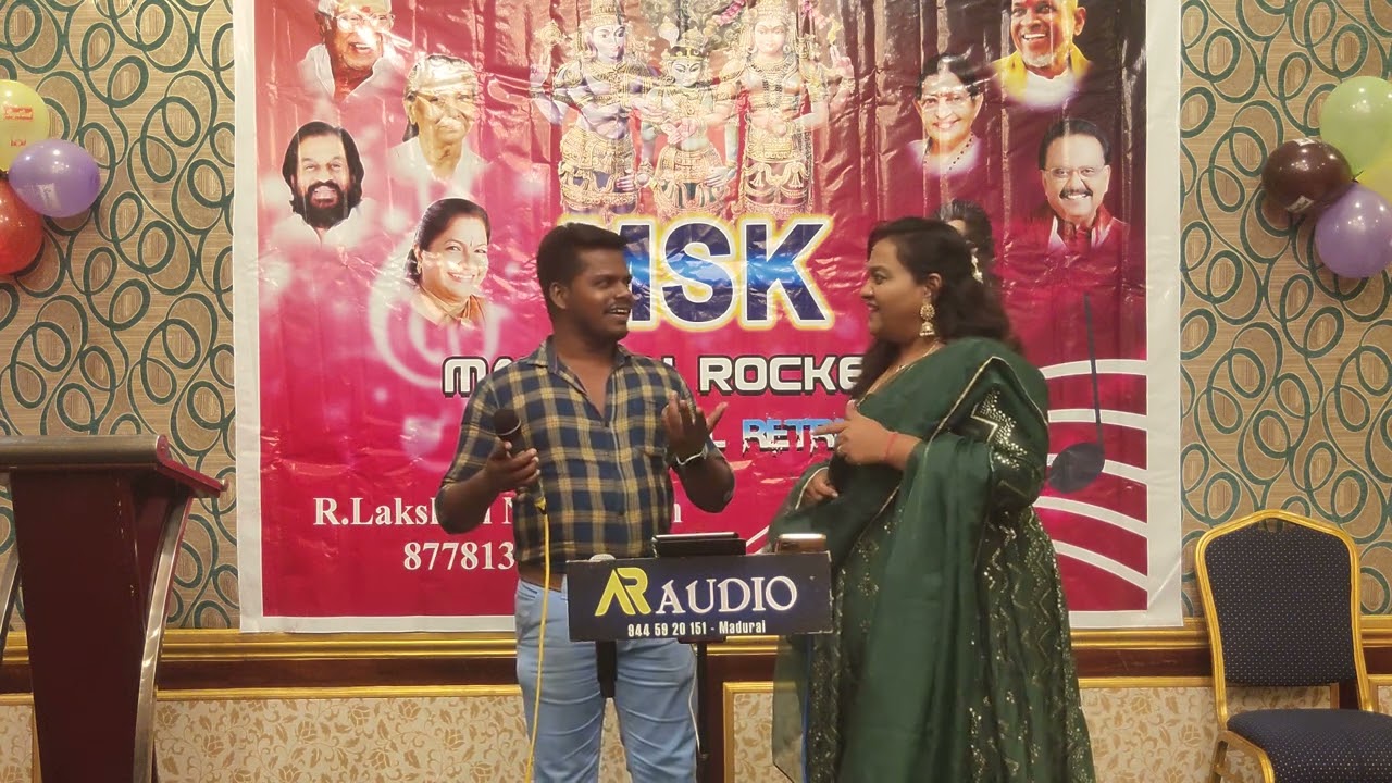 MSK MADURAI SMULE MEET YIL PLAYBACK SINGER SURMUGI AVARGALUDAN PAADAIYA PAADAL #Sangathamizhkaviye