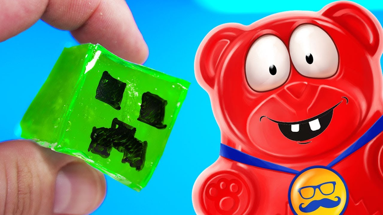 СДЕЛАЛ МАЙНКРАФТ АНТИСТРЕСС ИЗ НАНО СКОТЧА И ЖЕЛЕЙНОГО МЕДВЕДЯ ВАЛЕРЫ