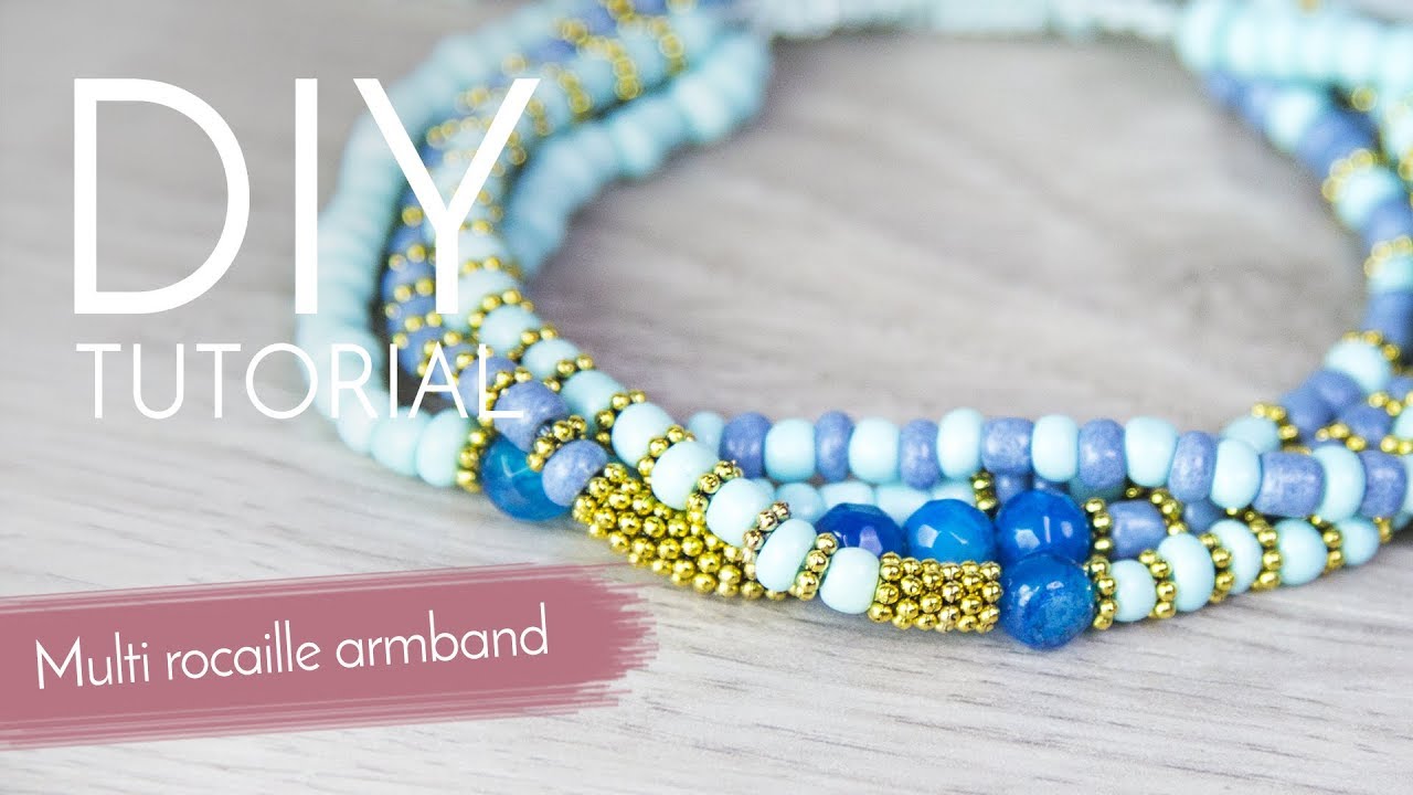Sieraden maken met Kralenwinkel Online - Multi rocaille armband