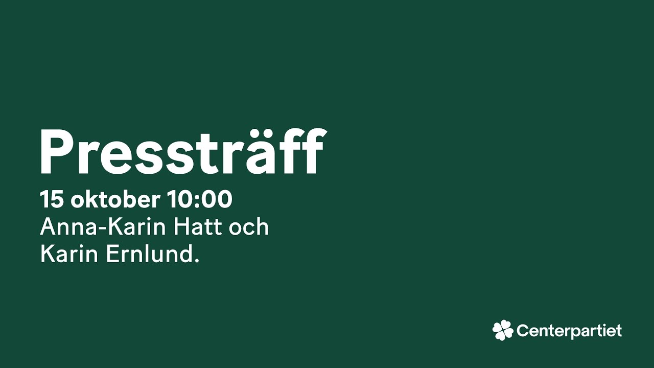 Pressträff 15-10-2025