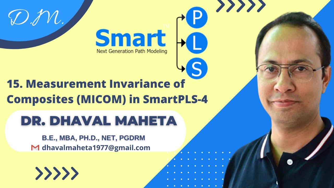 15. Инвариантность измерений композитов (MICOM) в SmartPLS-4 || Доктор Дхавал Махета