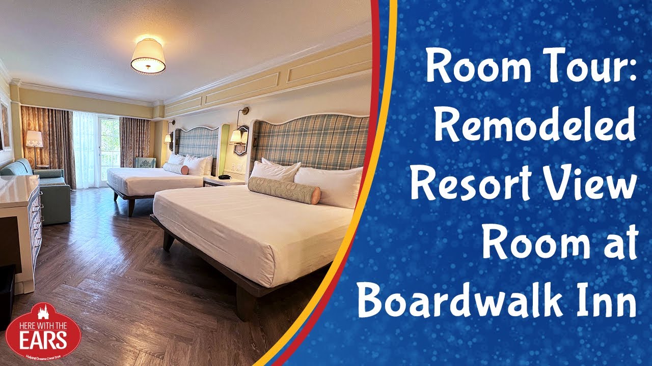 Disney's Boardwalk Inn - Refurbished Resort View (Standard View) - Room Tour