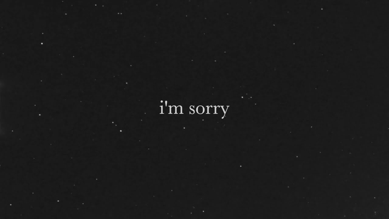 Joshua Bassett - i'm sorry (Official Lyric Video)