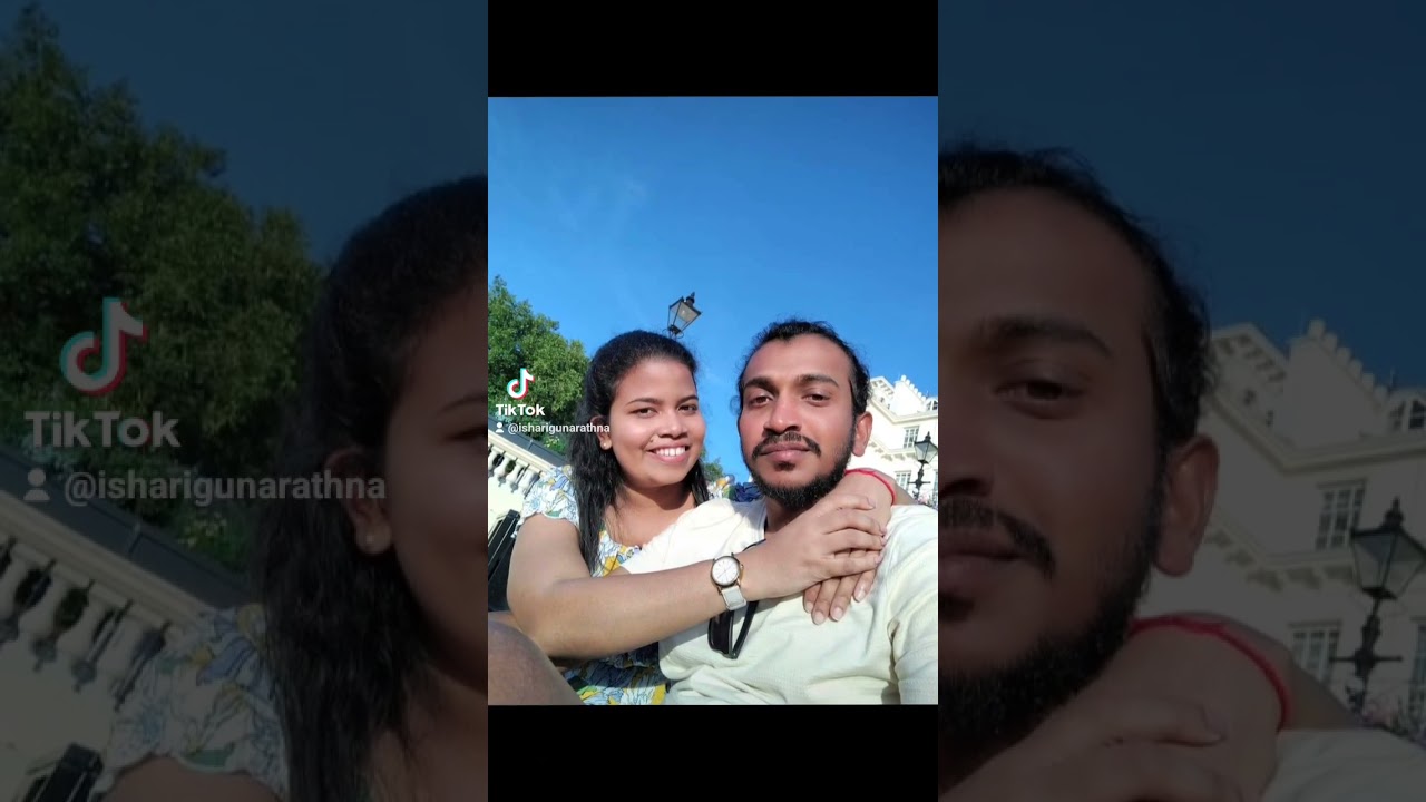 Ishu with hubby UK-SL couple Richmond,London #travel #love #couplegoals #happymoments #uk #london