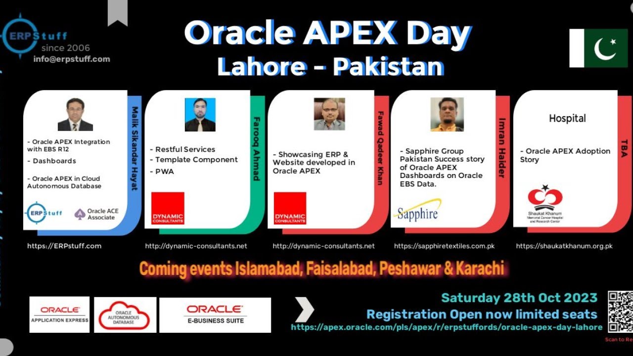 TEMPLATE COMPONENT ORACLE APEX DAY LAHORE PAKISTAN (DYNAMIC CONSULTANTS , ERPstuff)