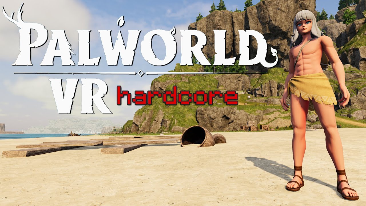 playing Palworld hardcore in VR until I die