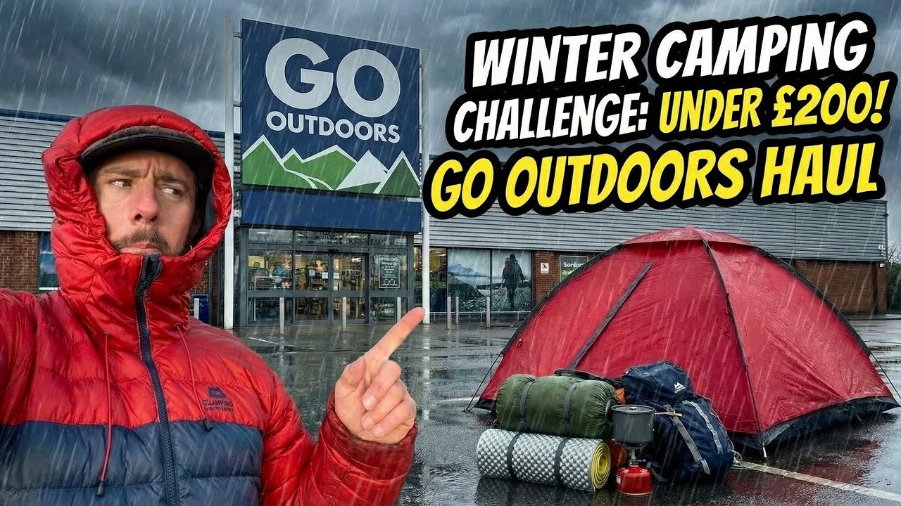 Taking on Sub Zero Temperatures and Heavy Rain | Winter Camping Challenge for Under &pound;200!