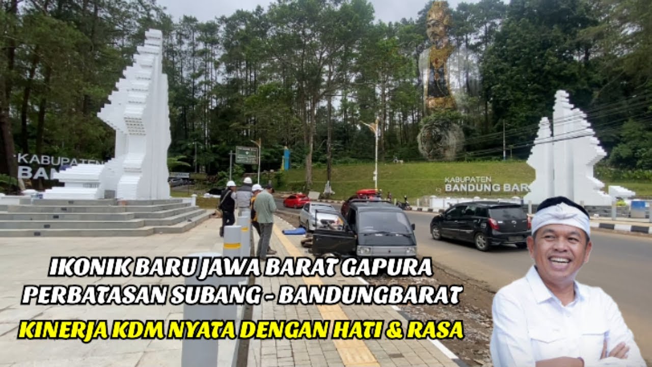 SANGAT MEGAH‼️KERJA NYATA KDM Warna Putih Mendominasi Gapura Perbatasan Bandung Barat Subang