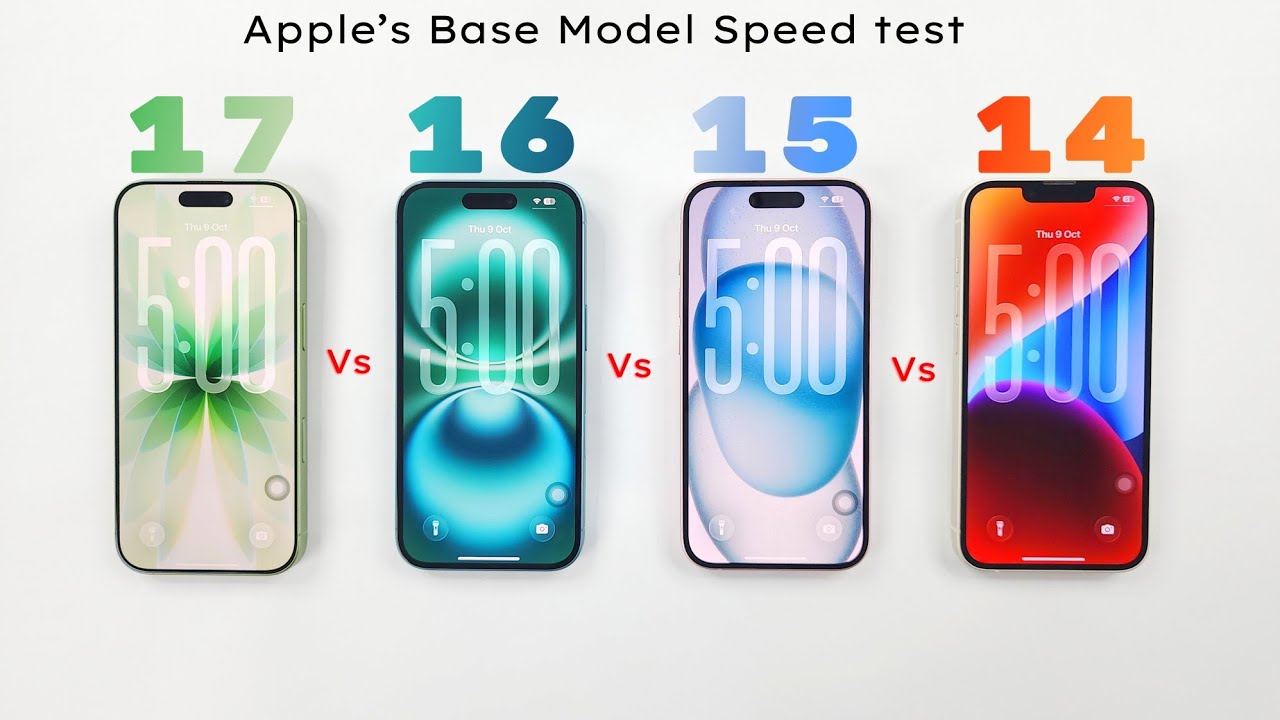 iPhone 17 vs 16 vs 15 ve 14 - SPEED TEST!