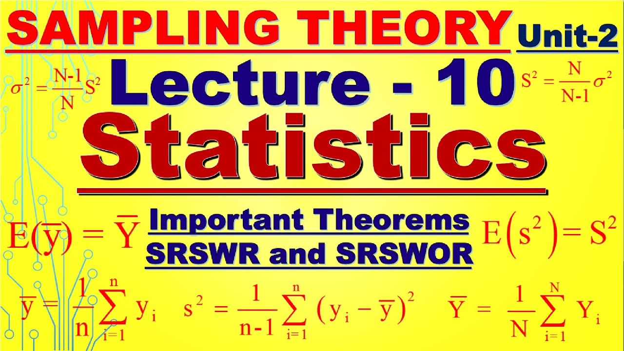 10. Unbiased Estimator of Sample Mean and Sample Mean Square [ISS_Material]