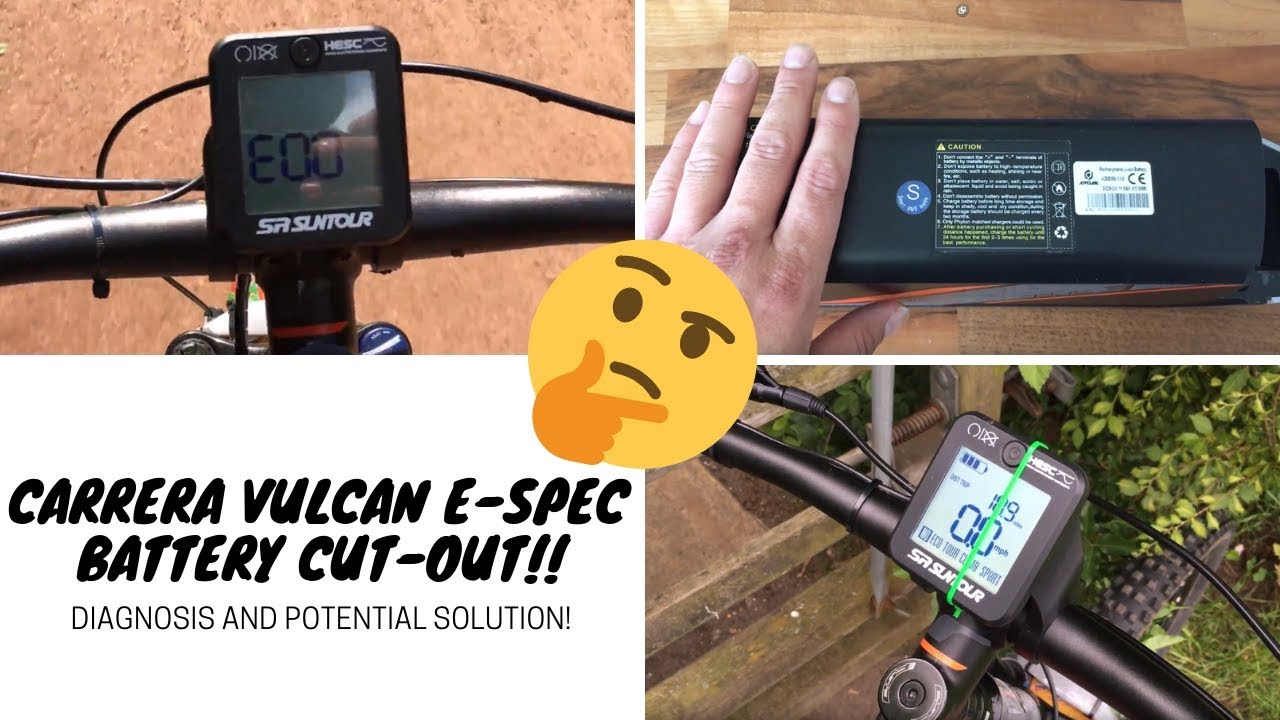 Carrera Vulcan E-Spec - electrical cut-out fault and solution! (Suntour HESC, ebike faults)