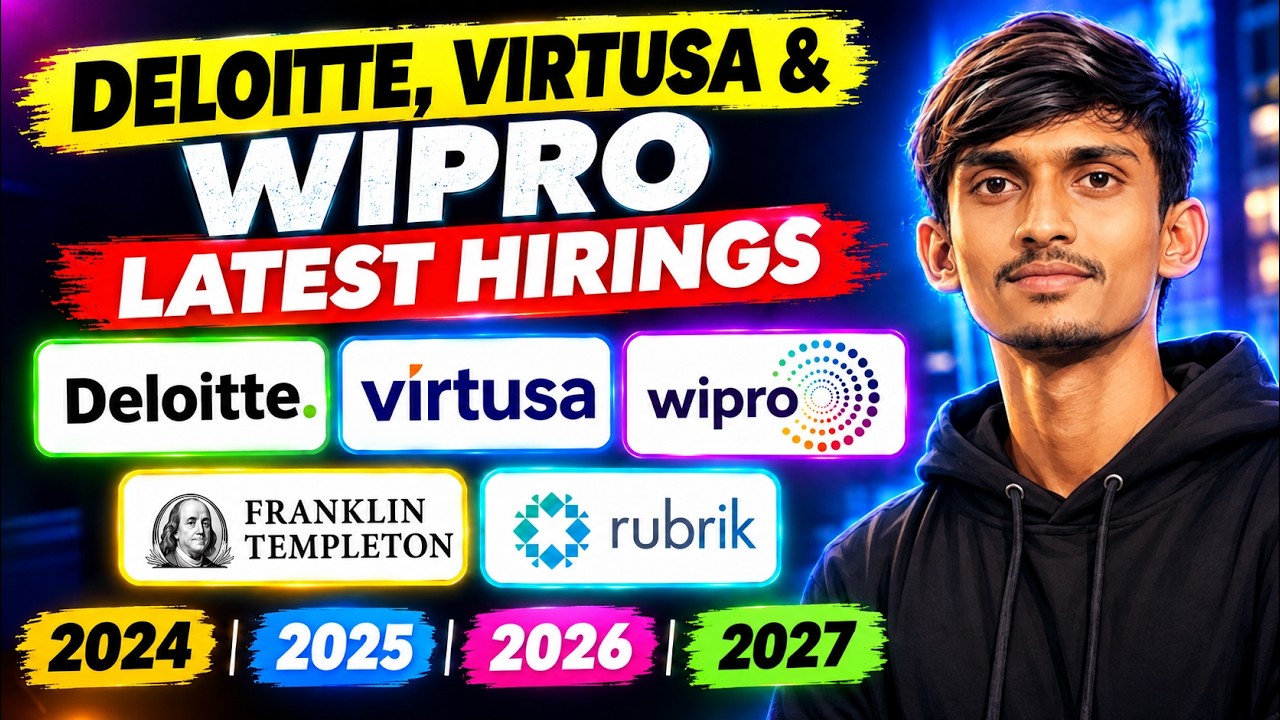 Deloitte, Virtusa, Wipro, Rubrik & Franklin Hiring Updates 2026 | Latest IT Hirings 2026