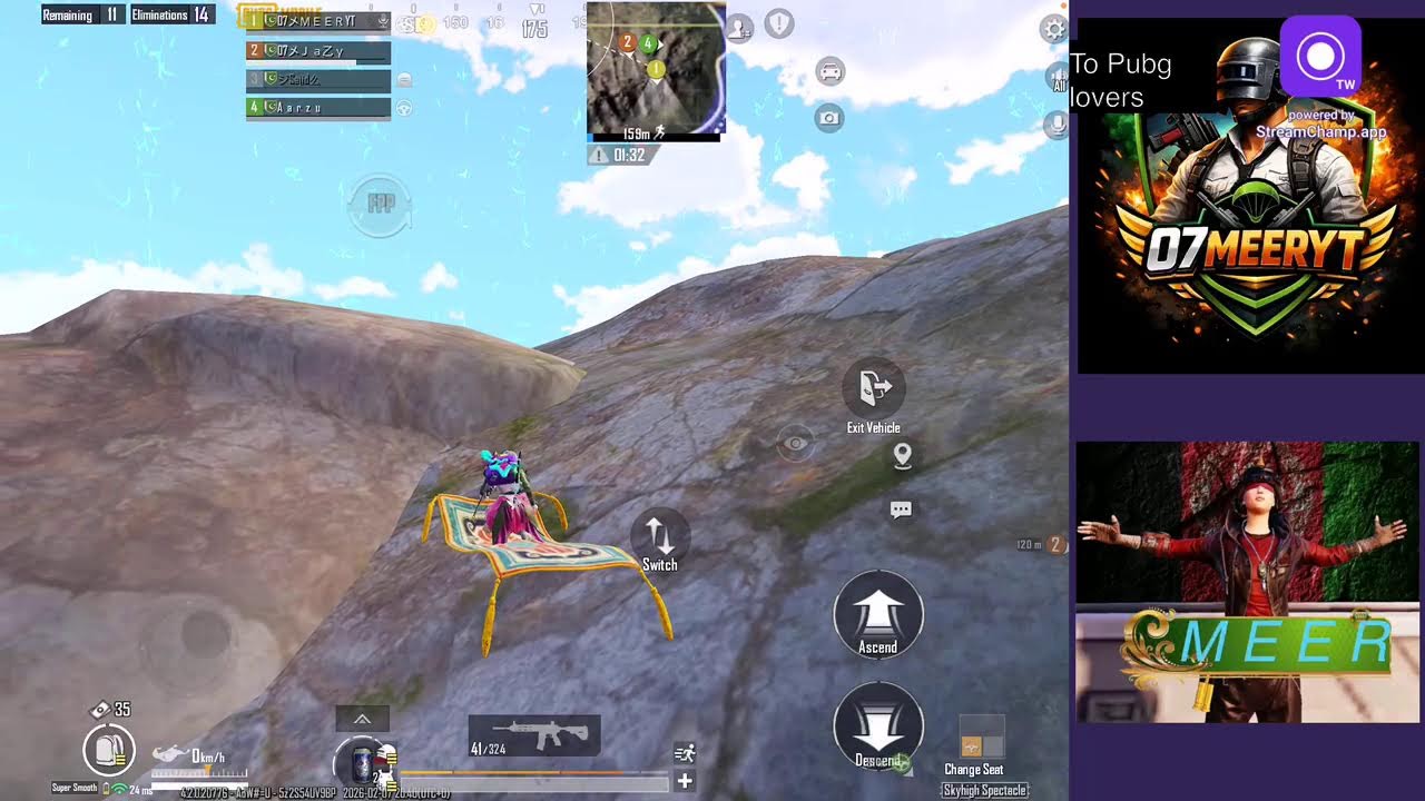 Live pubg ful rush 🤭07MeerYT Live Stream | Full Rush PUBG Gameplay 💥”