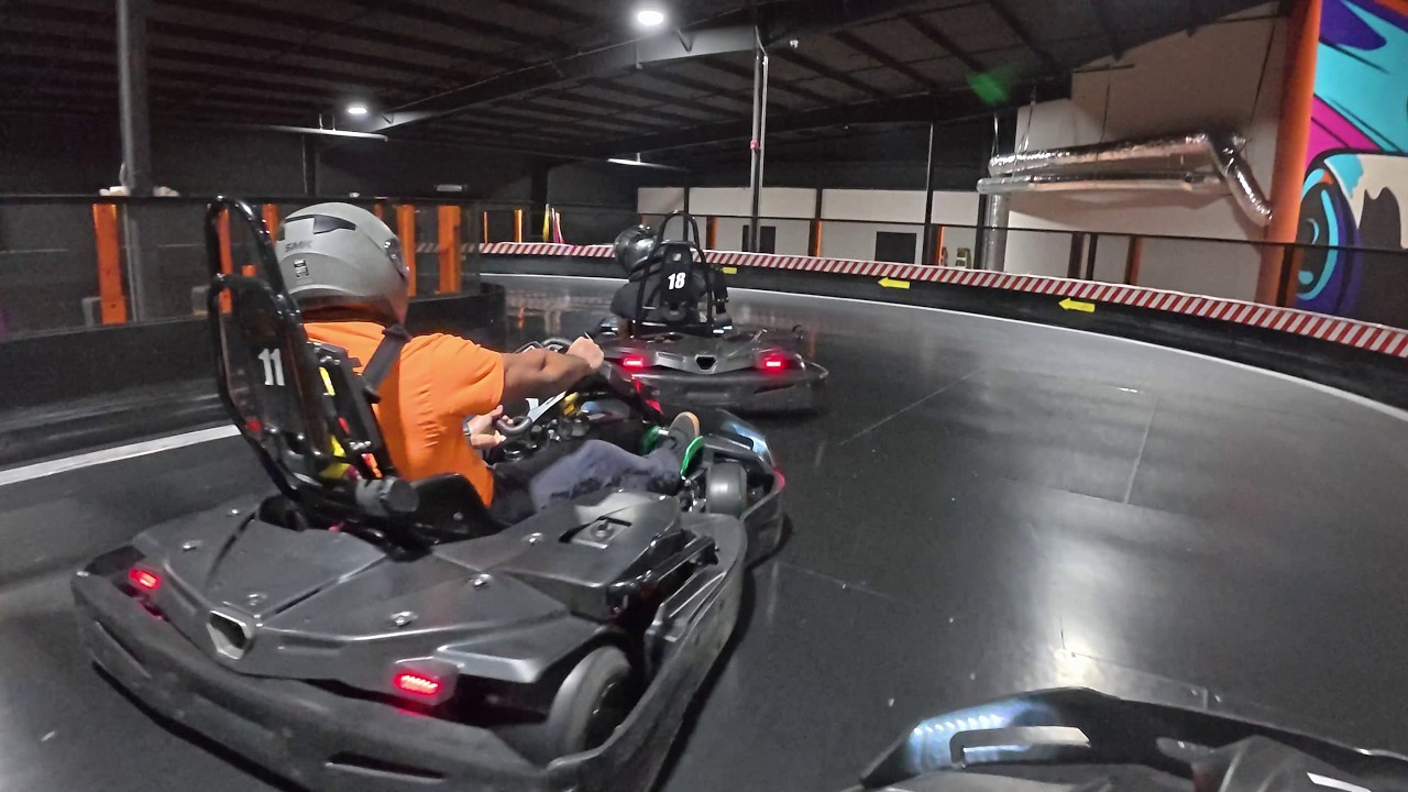 This is what 3 races with NO grip at Rush Hour Karting Garner looks like!