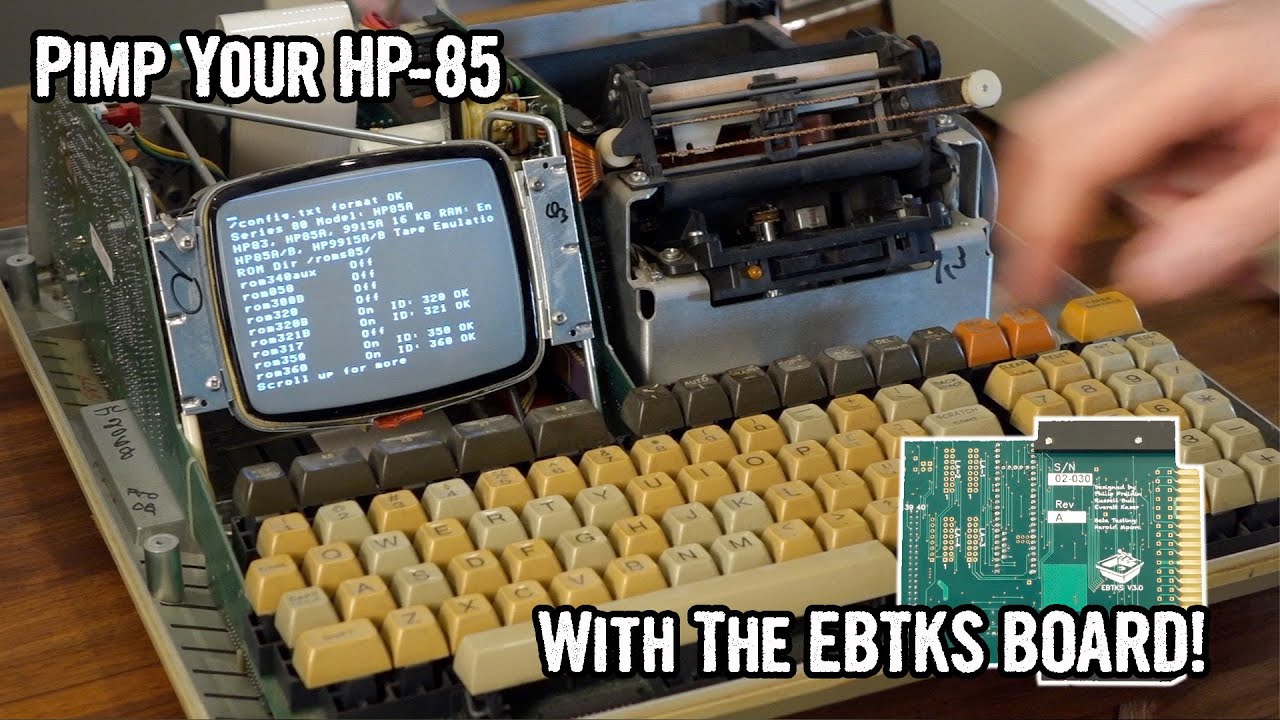 EBTKS add-on board for the HP-85 vintage computer