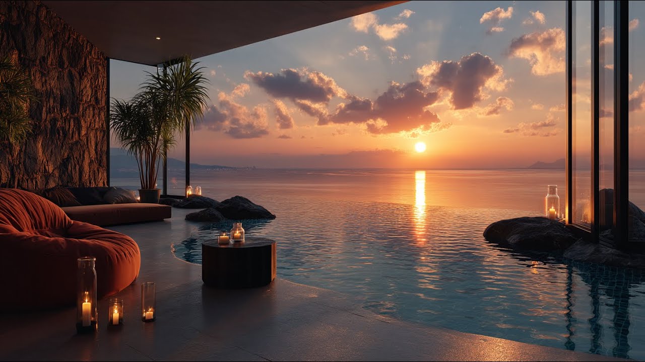 Slow Chillout Lounge at Sunset | Ambient Music for Relaxation and Peaceful Nights