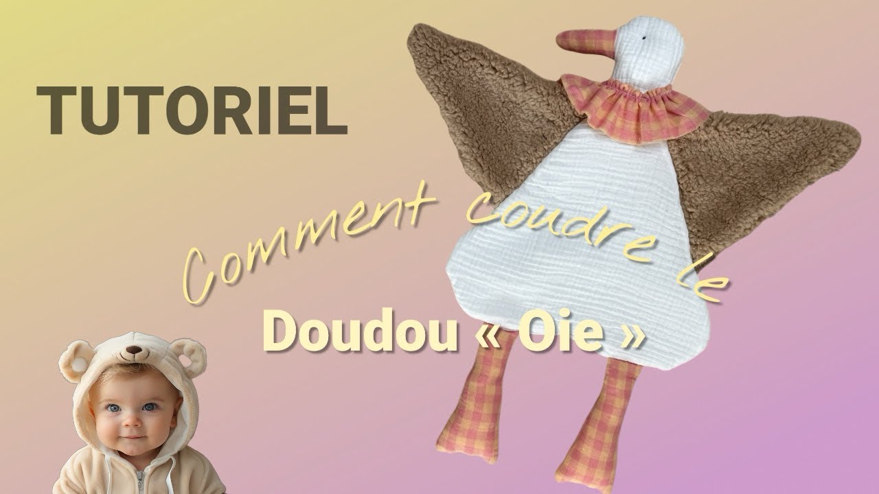 Doudou pour bébé : couture facile étape par étape/Comment coudre un doudou soi-même/Tuto couture