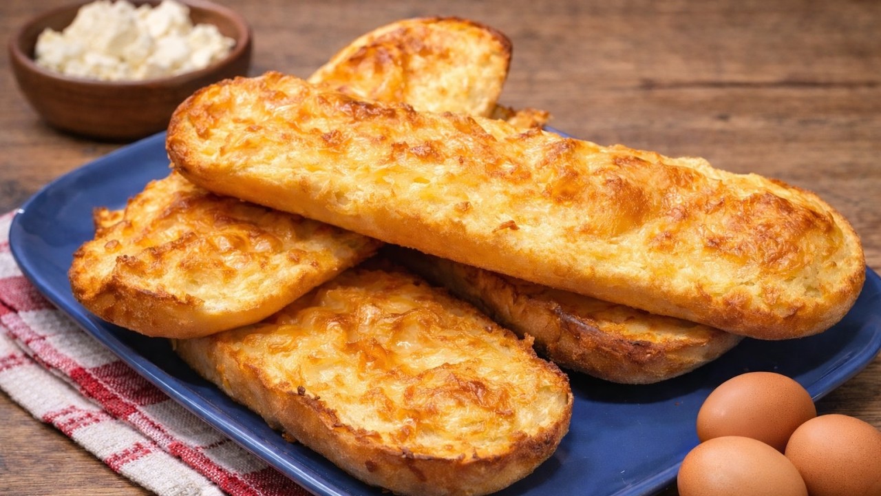 Невероятный завтрак за 5 минут! 🧀 Всего несколько ингредиентов, и он исчезнет мгновенно!