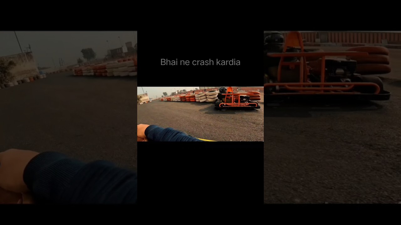 crash 💥 ho gaya 😱#delhipeople #f9gokarting #gokarting #murthal #viral #viralshort