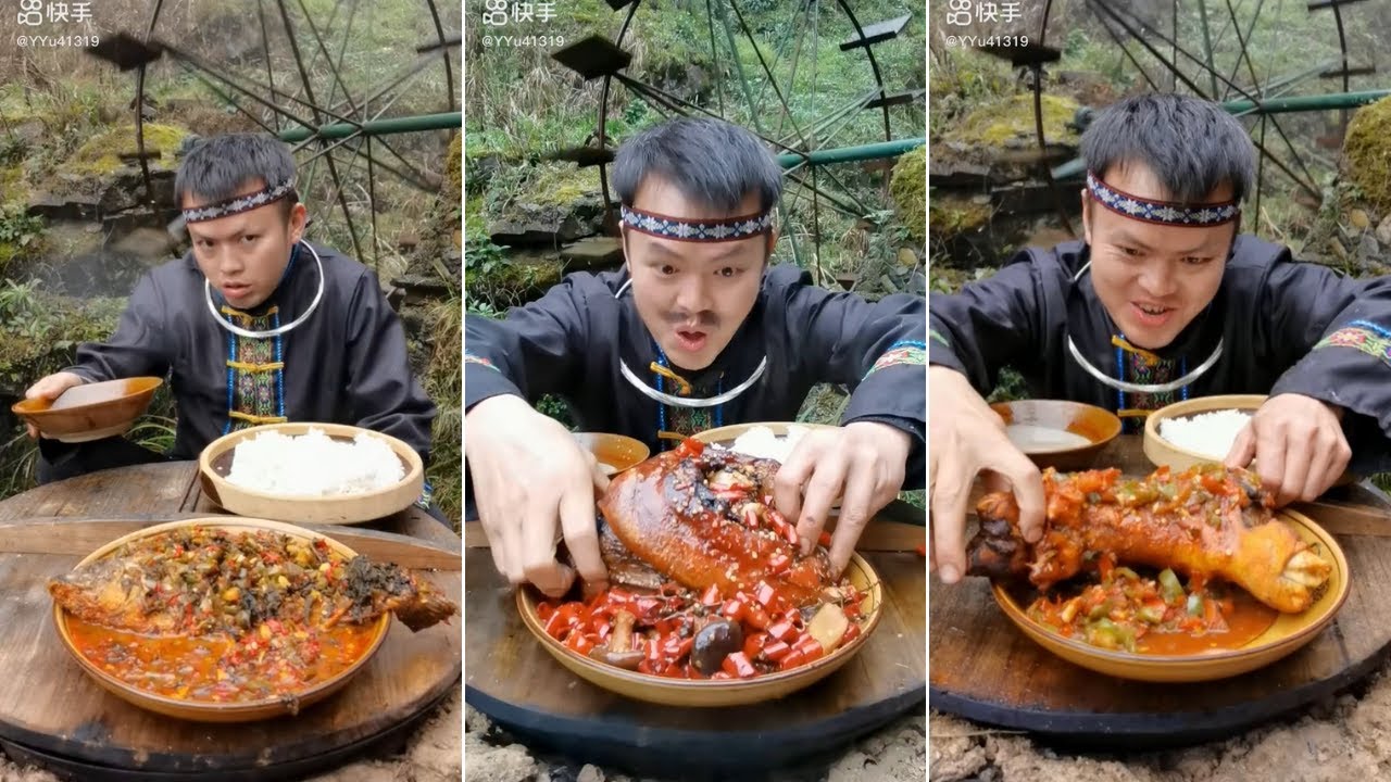 Cuộc sống v&agrave; những m&oacute;n ăn rừng n&uacute;i Trung Quốc - Tik Tok Trung Quốc - Tik Tok Ẩm thực #2