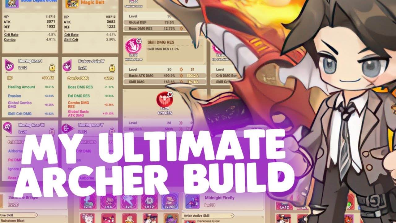 MY ULTIMATE ARCHER BUILD for every content in Legend of Mushroom