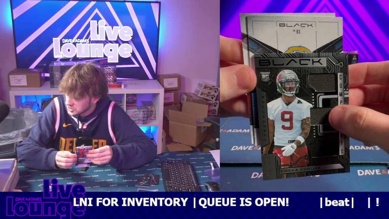 2025 Panini Black Football Hobby 4-Box 32-Spot Team Break #7