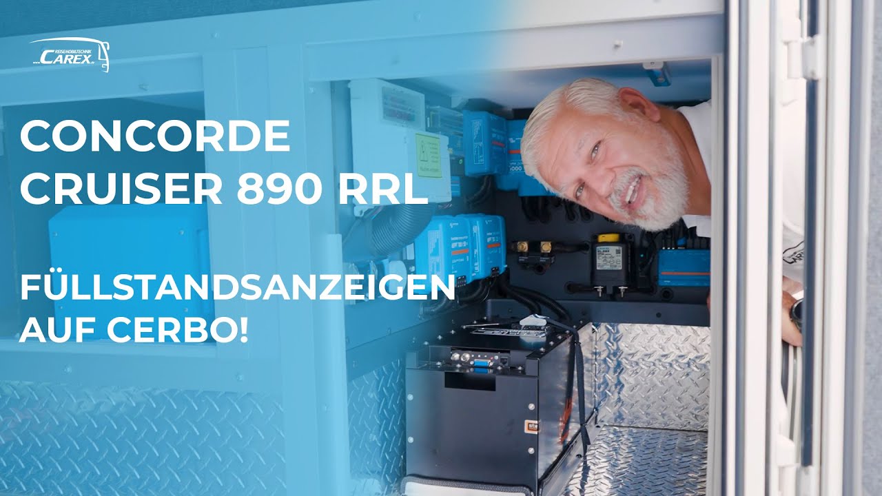 CONCORDE CRUISER 890 RRL MIT FÜLLSTANDSANZEIGEN AUF CERBO! CAREX Reisemobiltechnik