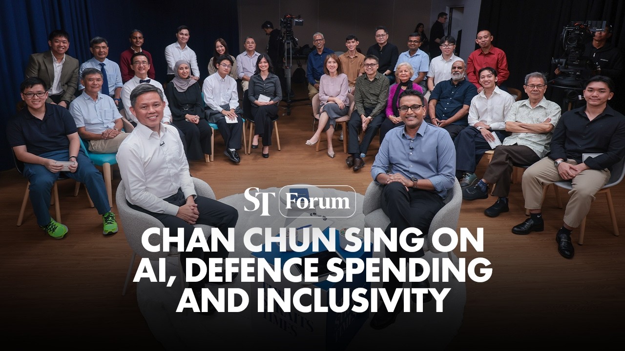 [FULL] Chan Chun Sing on AI, defence spending, inclusivity, and strawberry generation | ST Forum