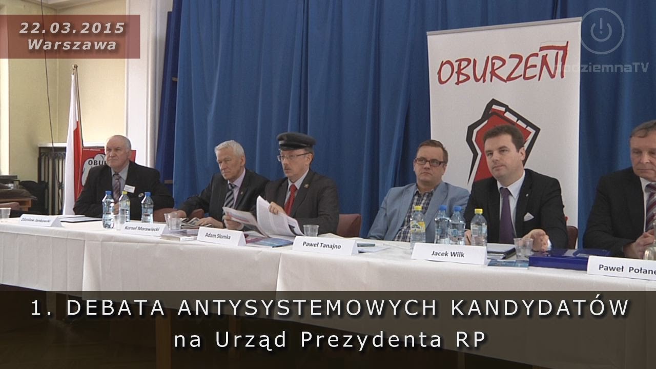 Wybory2015: Publiczna debata antysystemowych kandydat&oacute;w 22.03.2015 Warszawa (dobry dźwięk)