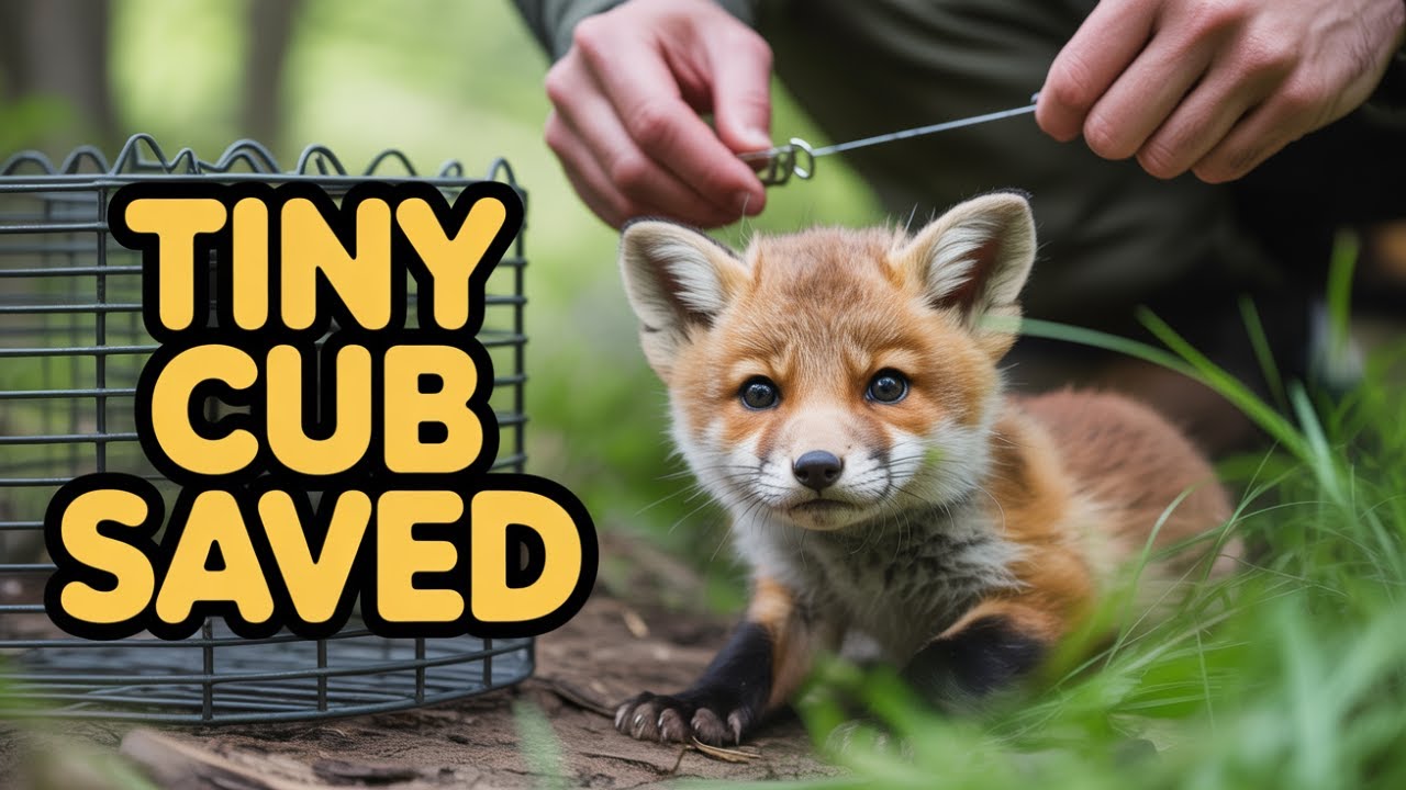 Fox Cub Rescued From Wire Trap | Heartwarming Wildlife Rescue