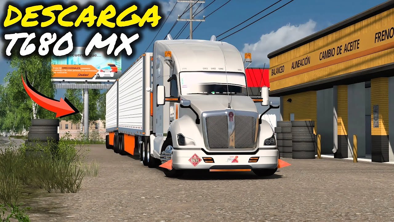 Descarga este Kenworth T680 CON SKINS MEXICANAS 🇲🇽🍯🔥