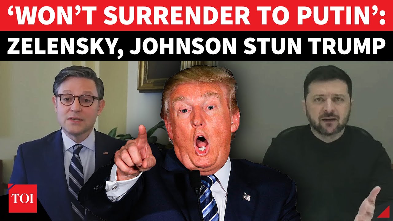 Trump STUNNED As Zelensky Refuses &lsquo;SURRENDER&rsquo; To Putin, Mike Johnson Backs Ukraine&rsquo;s Sovereignty