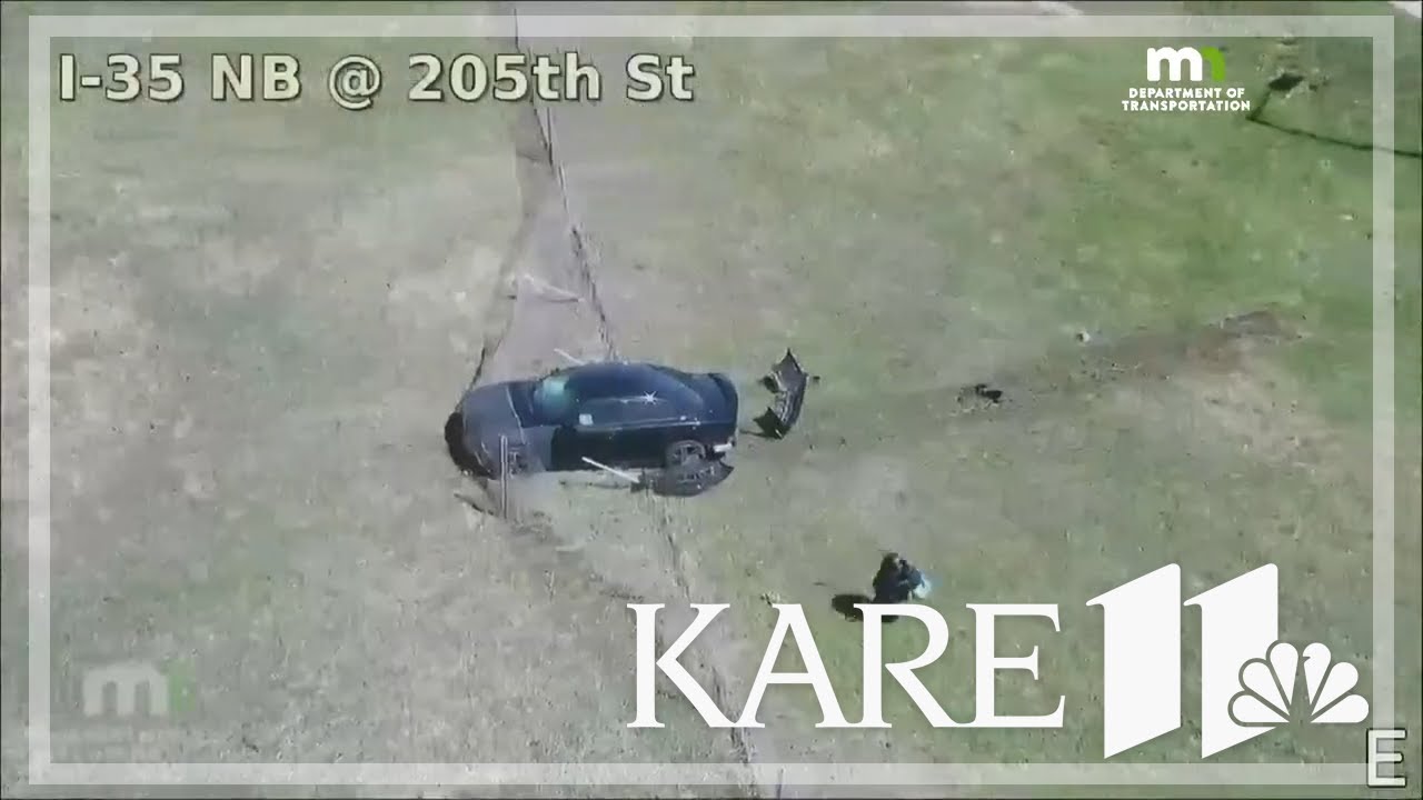 MnDOT cameras capture high-speed crash, driver tackled by law enforcement