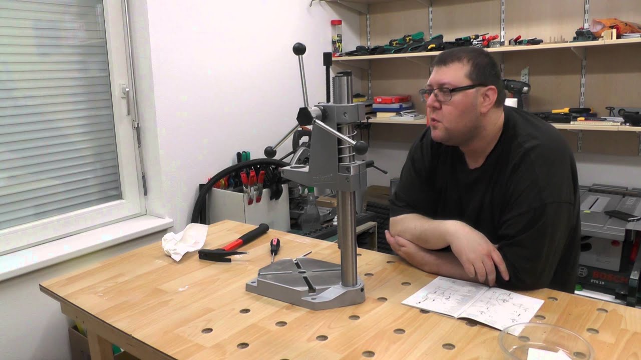 Wolfcraft Bohrständer 5027000 Zusammenbau (Drill Stand)