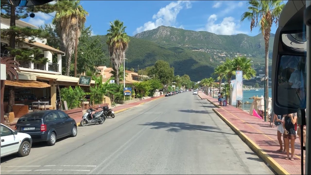 Corfu Town - Kassiopi Green Bus (full route)