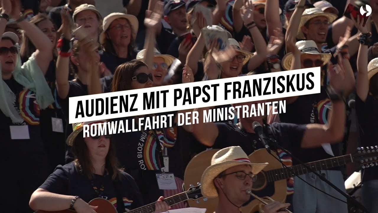 Impressionen von der Papstaudienz bei der Romwallfahrt der Ministranten