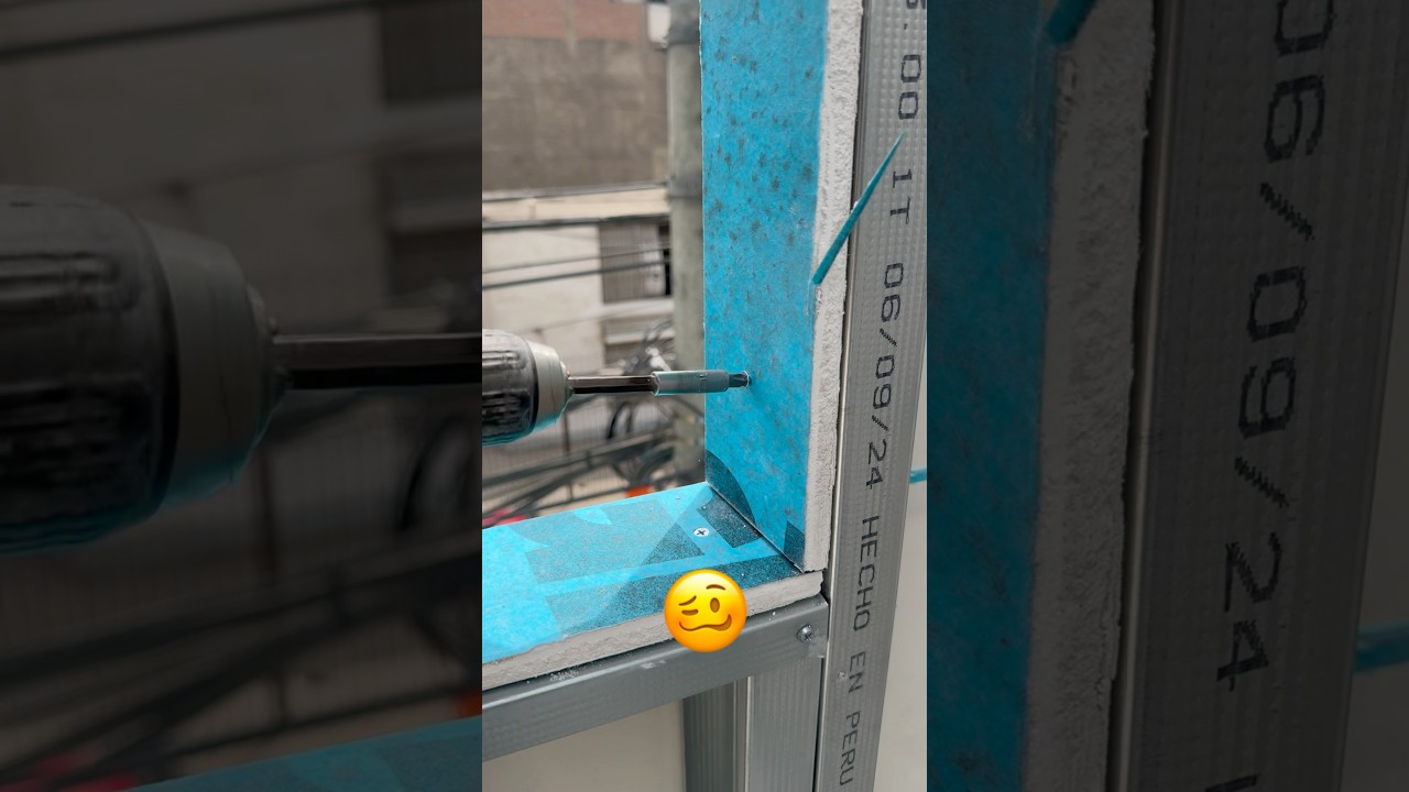 Instalaci&oacute;n de paneles de yeso para vano de ventana 🪟. (Perd&oacute;n!: me sali&oacute; todo mal 😭)