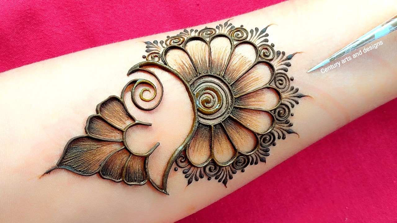 Very beautiful front hand mehndi design | Easy mehndi | Simple mehndi | Mehndi ka design | mehndi