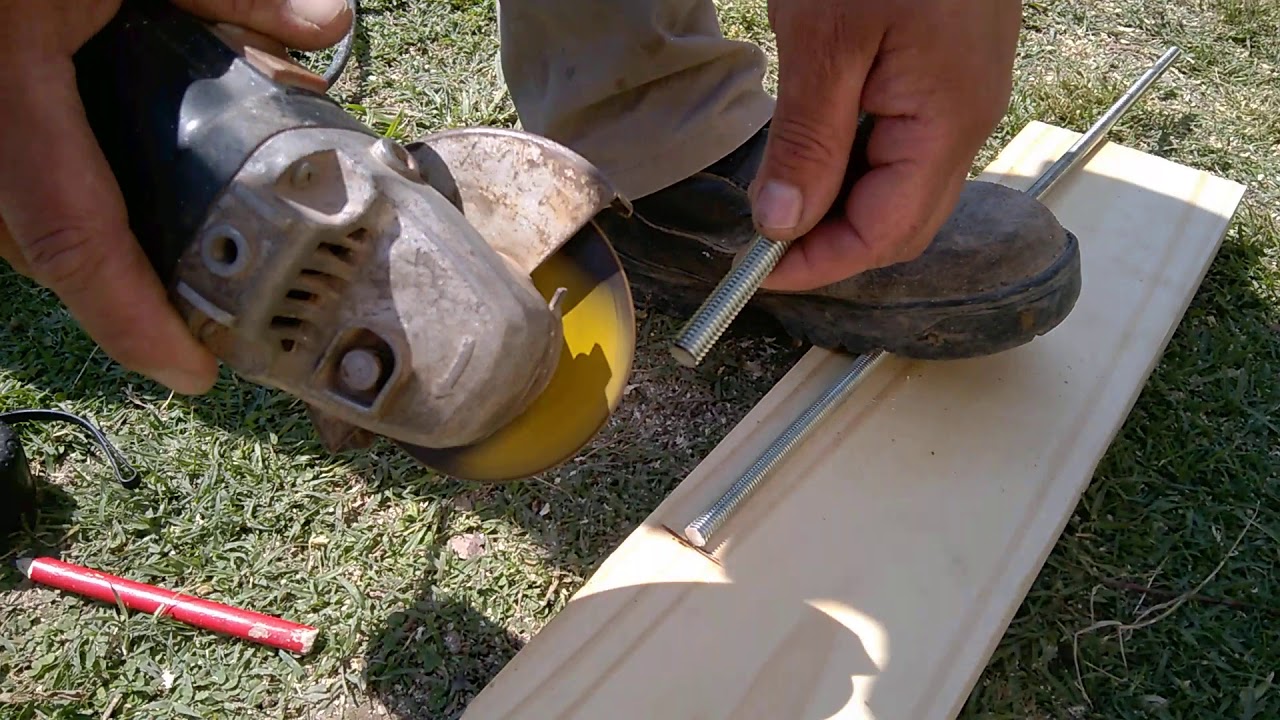 como colocar pernos para columnas de madera