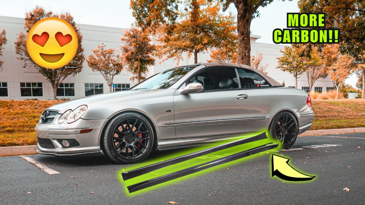 I Installed The W211 E55 AMG Aggressive Side Skirts On My Mercedes CLK500 | From Suvneer|