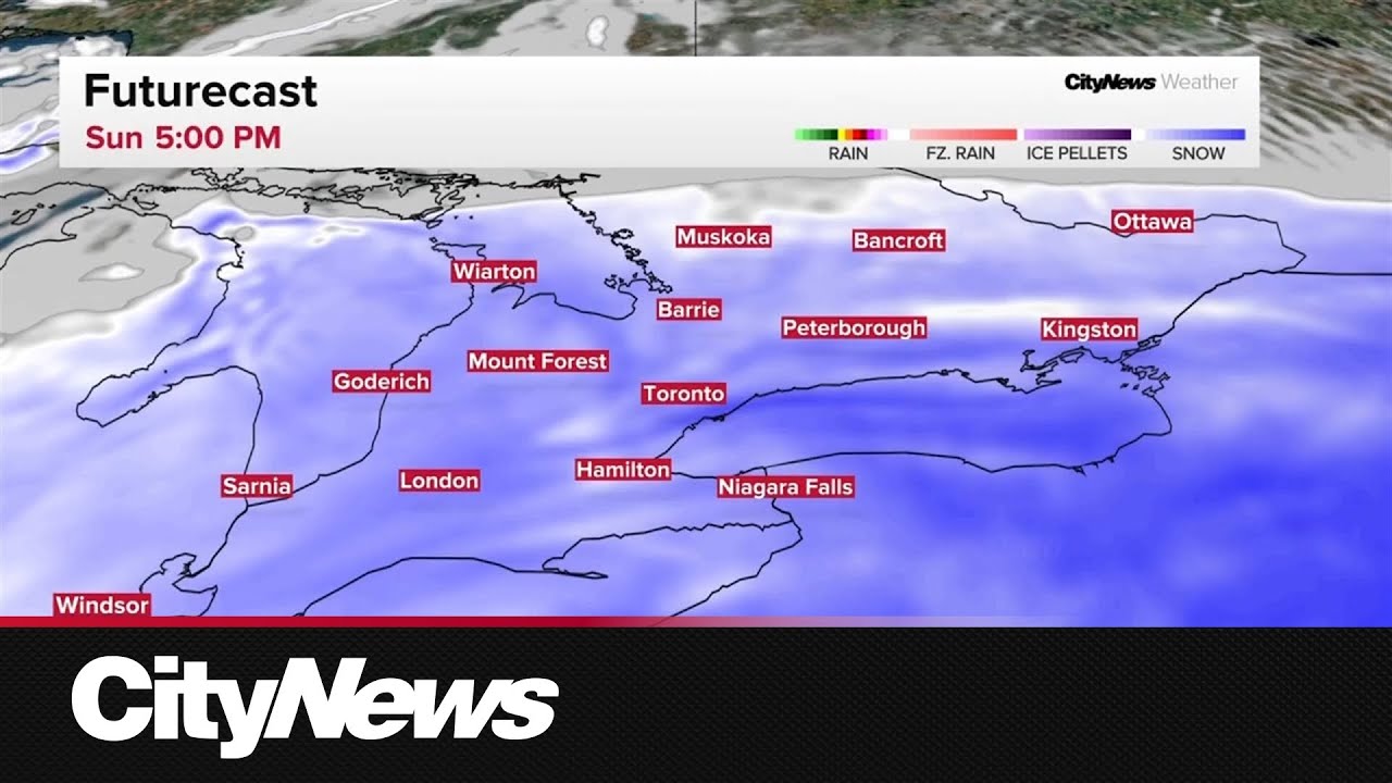 Toronto braces for up to 40 cm of snow Sunday